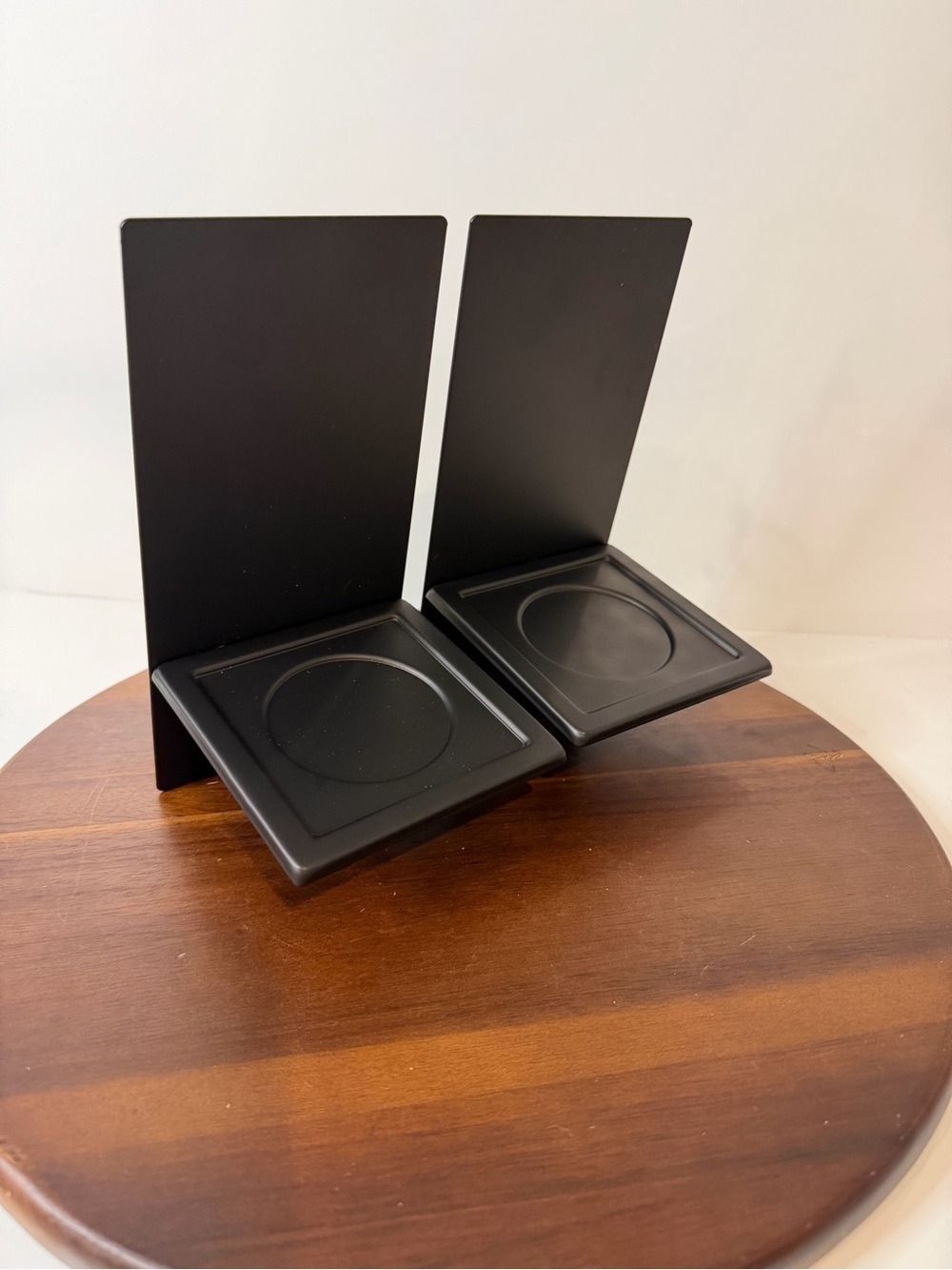 PartyLite Essentials Matte Black Metal Wall Sconces P9153 Pair Set of 2 w Box